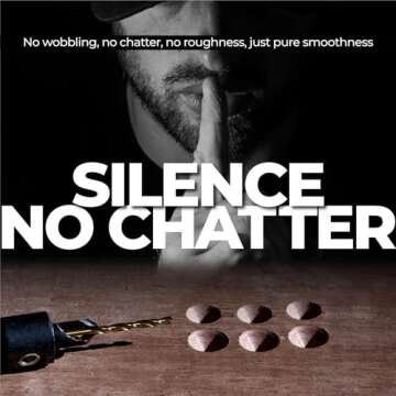 toolant Silence Combination Countersink Drill Bits Set Adjustable, #4, #6, #8, #10, #12, High-Speed ...