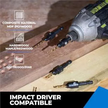  toolant Silence Combination Countersink Drill Bits Set