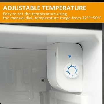 Compact Kegerator with CO2 Cylinder and Wheels