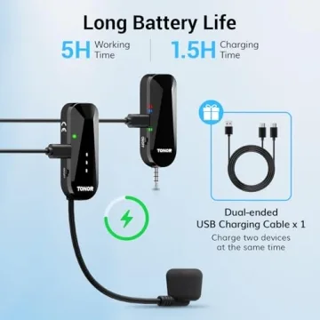 TONOR Wireless Headset Microphone for Fitness Teaching