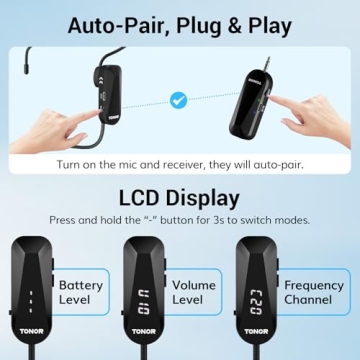 TONOR Wireless Headset Microphone for Fitness Teaching