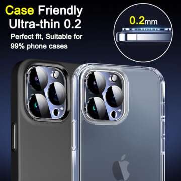 Ferilinso Camera Lens Protector for iPhone 14 15 Pro
