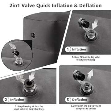 Rewondah Inflatable Foot Rest: Essential Travel Comfort