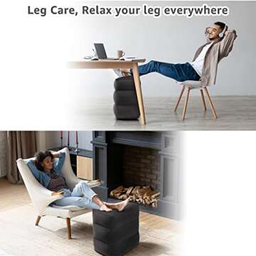 Rewondah Inflatable Foot Rest: Essential Travel Comfort