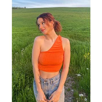 One Shoulder Crop Top - Stylish and Flattering Design