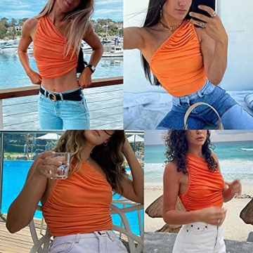 One Shoulder Crop Top - Stylish and Flattering Design