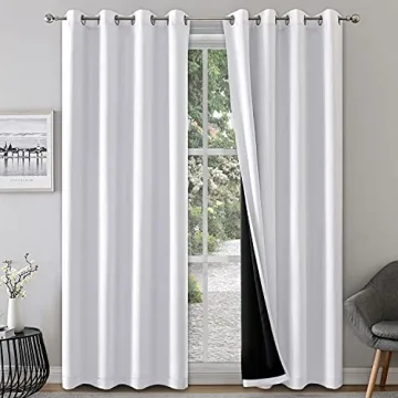 Stunning RUTTERLLOW Total Blackout Curtains - Elegant and Effective 2 Panels for Your Home