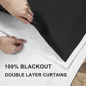 Total Blackout Curtains - Pure White 2 Panel Set
