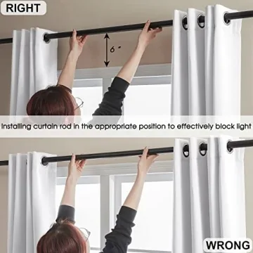 Total Blackout Curtains - Pure White 2 Panel Set