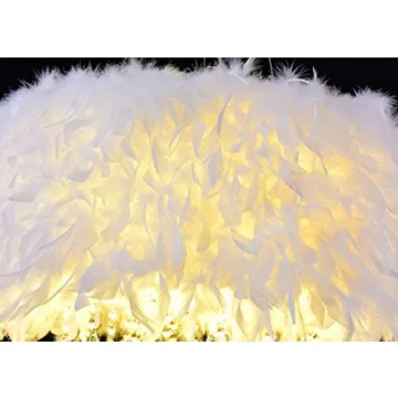 Chic Surpars House White Feather Crystal Chandelier