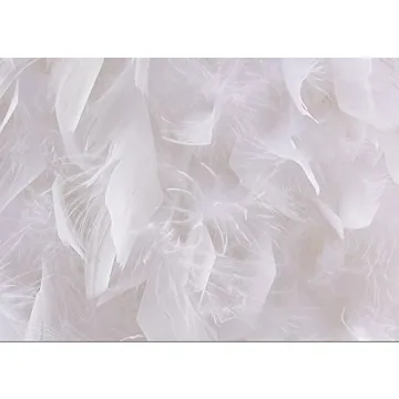 Chic Surpars House White Feather Crystal Chandelier