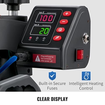 VEVOR 5 in 1 Heat Press Machine for T-Shirts and More