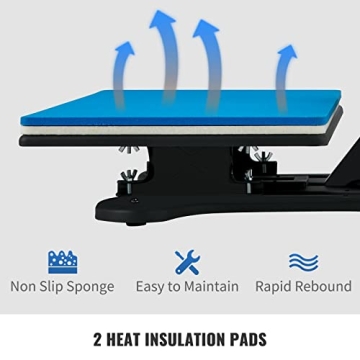 VEVOR 5 in 1 Heat Press Machine for T-Shirts and More