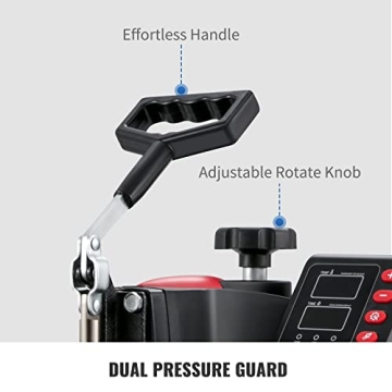 VEVOR 5 in 1 Heat Press Machine for T-Shirts and More