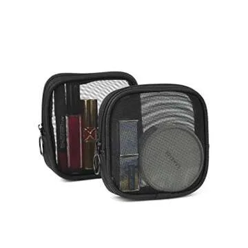 Patu Mesh Travel Toiletry Bag - Portable Organizer Set of 2