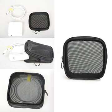 Patu Mesh Travel Toiletry Bag - Portable Organizer Set of 2