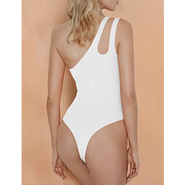 Stylish One Shoulder Bodysuit for Women - Perfect Fit