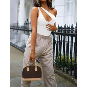 Stylish One Shoulder Bodysuit for Women - Perfect Fit