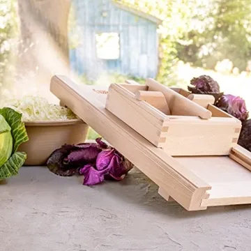 Raw Rutes Wooden Cabbage Shredder - Slicer Made in Europe!