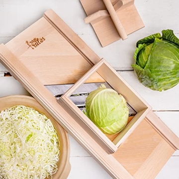 Raw Rutes Wooden Cabbage Shredder - Slicer Made in Europe!