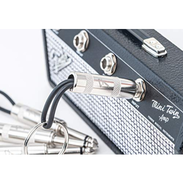 P Pluginz Licensed Fender Jack Rack- Wall mounting Guitar amp Key Holder, Includes 4 Guitar Plug Keychains and 1 Wall mounting kit. Quick and Easy Installation.