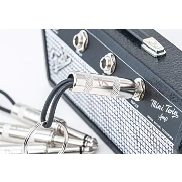 P Pluginz Licensed Fender Jack Rack- Wall mounting Guitar amp Key Holder, Includes 4 Guitar Plug Keychains and 1 Wall mounting kit. Quick and Easy Installation.