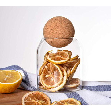 Innovative SAPHALTON Glass Cork Storage Jar for Kitchen