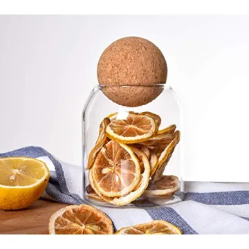 Innovative SAPHALTON Glass Cork Storage Jar for Kitchen