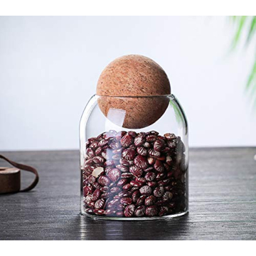 Innovative SAPHALTON Glass Cork Storage Jar for Kitchen