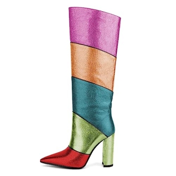 Stylish FSJ Multicolor Knee High Boots for Women