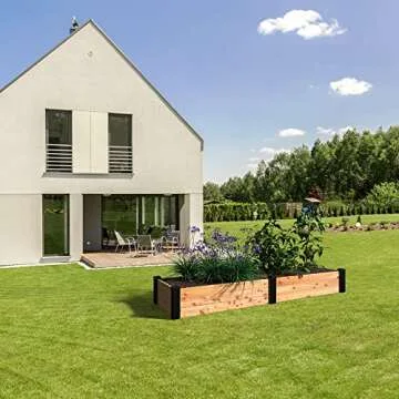 Outdoor Essentials Haven Natural Cedar Raised Garden Bed - Perfect for Your Garden