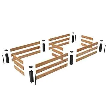 Outdoor Essentials Raised Cedar Garden Bed - Versatile and Easy to Use