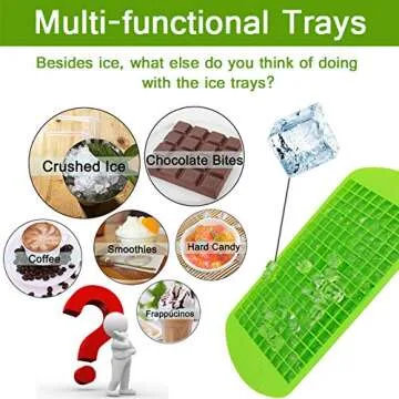 Silicone Mini Ice Cube Trays for Quick Cooling Drinks