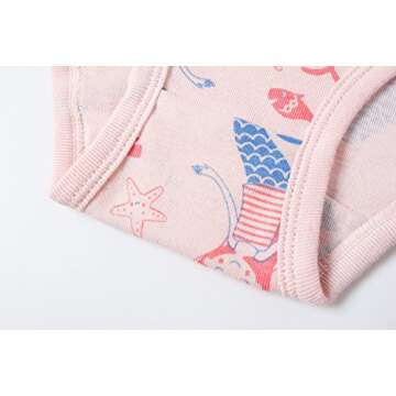 Baby Soft Cotton Panties for Little Girls - 6 Pack