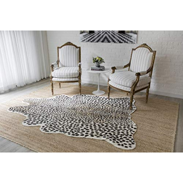 Luxurious Erin Gates Faux Hide Area Rug - Soft on Feet