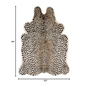 Luxurious Erin Gates Faux Hide Area Rug - Soft on Feet