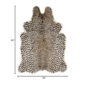 Luxurious Erin Gates Faux Hide Area Rug - Soft on Feet