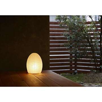 Asano Paper Moon Table Lamp | Egg