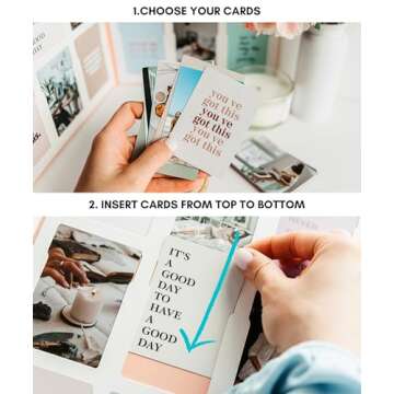 Lamare Vision Board Kit - 150 Vision Board Pictures, Quotes - Interchangeable Cut Vision Board Book - Create, Visualize, Inspire - Vision Board Supplies, Dream Board, Mood Board, Collage Book