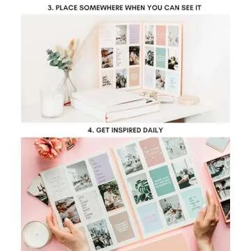 Lamare Vision Board Kit - 150 Vision Board Pictures, Quotes - Interchangeable Cut Vision Board Book - Create, Visualize, Inspire - Vision Board Supplies, Dream Board, Mood Board, Collage Book