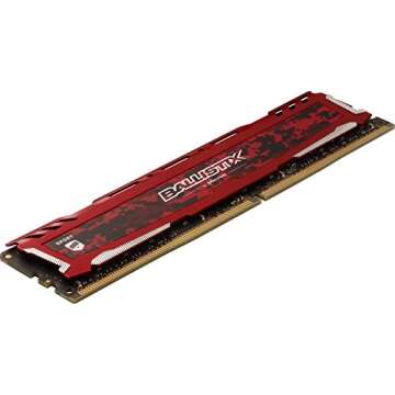Crucial Ballistix Sport LT 2666 MHz DDR4 DRAM Desktop Gaming Memory Single 8GB CL16 BLS8G4D26BFSE (Red)