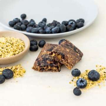 Organic Real Food Bar Blueberry Hemp - Vegan Snack Bar