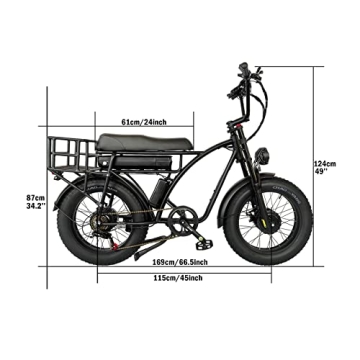 Lanshanchu 2000W Dual Motor All-Terrain Electric Cargo Bike