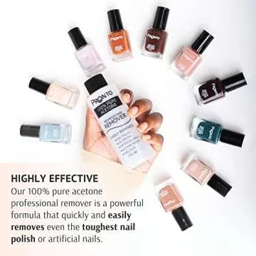 Pronto Acetone Gel Polish Remover - Fast & Gentle Nail Removal