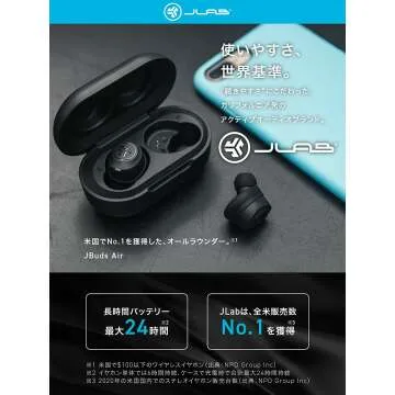 JLab JBuds Air True Wireless Earbuds with Charging Case