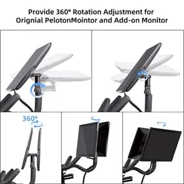 Adjustable Screen Swivel Mount for Peloton Bike