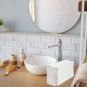 Perfect Stix White MultiFold Paper Towels Pack of 2 - 500 Count