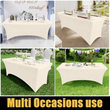 Spandex Table Cloths for 4FT Rectangular Tables