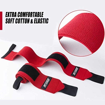 TAVIEW Wrist Wraps for Weightlifting and Powerlifting Support