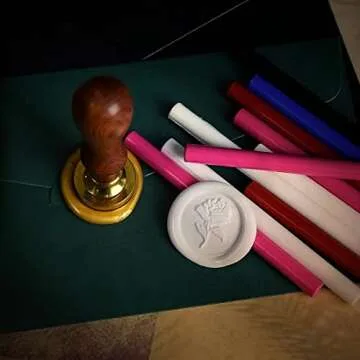 16PCS Mini Glue Gun Wax Seal Sticks for Wax Seal Stamp, Antique Bronze, Great for Wedding Invitations, Cards, Envelopes， Wine Packages